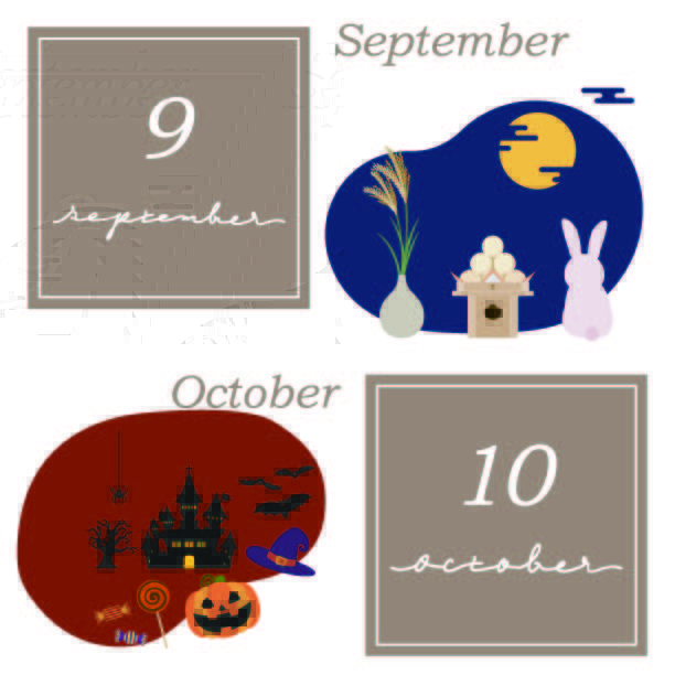 【2024年9～10月】縁起のいい日★カレンダー『 入籍、結婚式、引っ越しetc. 』はこの日に♪